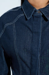 COME WITH ME BUTTON DOWN TOP