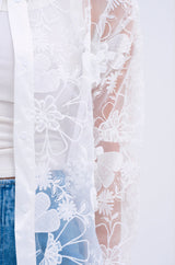 LACE BUTTON UP