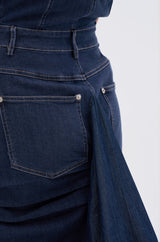 LUNA DENIM MAXI DRESS