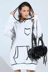 SKETCH IT KNIT SWEATSHIRT DRESS
