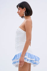 LET'S TAKE A STROLL DENIM MINI DRESS