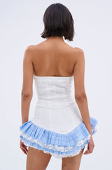 LET'S TAKE A STROLL DENIM MINI DRESS