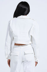 KYLIE CARGO DENIM JACKET