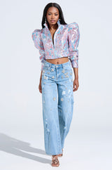 DELILAH PUFF SHOULDER BOMBER