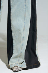 WILL COLORBLOCK WIDE LEG JEAN