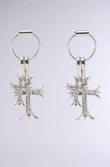CROSS CHARM EARRING
