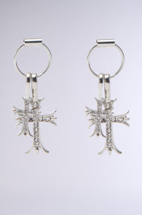 CROSS CHARM EARRING