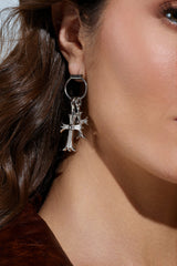 CROSS CHARM EARRING