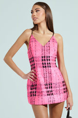 ELLE TWEED MINI DRESS