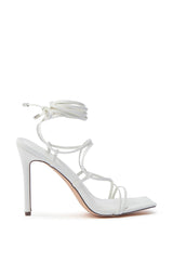 AZALEA WANG LAURA WHITE STILETTO SANDAL