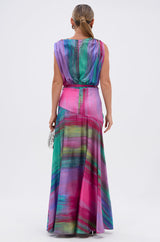 FOR HOLDING PRINTED MAXI DRESS