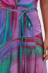 FOR HOLDING PRINTED MAXI DRESS