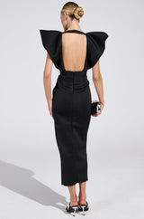 GAGA AT THE OSCARS PUFF SLEEVE MAXI DRESS