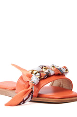 AKIRA LORCAN ORANGE SANDAL