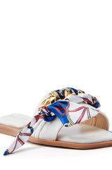 AKIRA LORCAN WHITE SANDAL