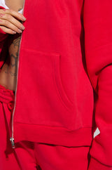 LOVER OVERSIZED ZIP UP SWEATSHIRT