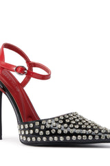 AZALEA WANG LYSANDER BLACK MULTI PUMP STILETTO