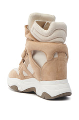 MARANTO TAUPE WEDGE SNEAKER