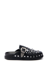 AZALEA WANG MAULDIN HARDWARE EMBELLISHED CLOG IN BLACK