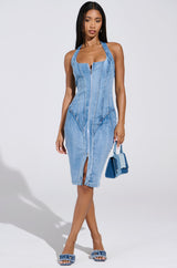 JESSIE DENIM MINI DRESS