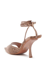 AKIRA OWENS TAN CHUNKY SANDAL