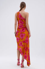 RADIANT ENERGY PRINTED MIDI DRESS