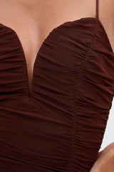 DINA MESH MIDI DRESS