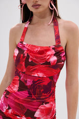 POSIE PRINTED MINI DRESS