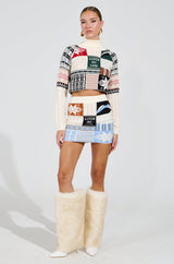 SKI CLUB CROPPED SWEATER