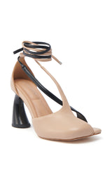 AZALEA WANG ROSENDO TAN AND BLACK WRAP UP CHUNKY PUMP