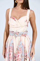 HANNA FLORAL MIDI DRESS