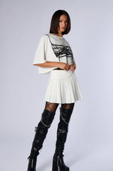 SHAKE IT UP PLEATED MINI SKIRT
