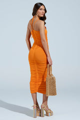 FEEL THE VIBES KNIT MIDI DRESS