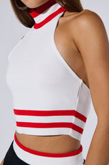 RAYE CROPPED HALTER TOP