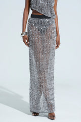 DONT MIND ME SEQUIN MAXI SKIRT