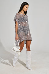 SHE SELLS SEASHELLS KNIT MINI DRESS