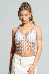 JUST LIKE HEAVEN HOODED CHAIN TOP