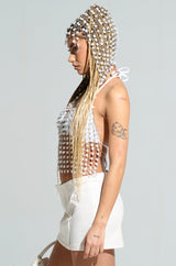 JUST LIKE HEAVEN HOODED CHAIN TOP