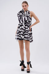 WILD THING BOW FRONT MINI DRESS