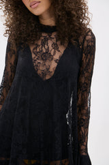NEED YOU TONIGHT LACE MINI DRESS