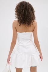 GARDEN PARTY MINI DRESS IN WHITE