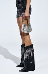 AZALEA WANG SINISTER BLACK WESTERN CHUNKY BOOT