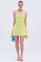 LET'S ESCAPE SATIN MINI DRESS