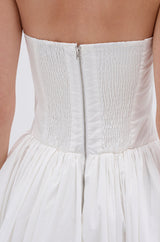 THIS AND THAT POPLIN HIGH LOW DRESS