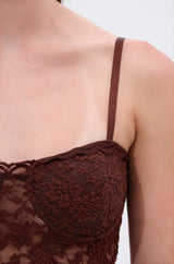 ONE OF A KIND LACE MIDI DRESS