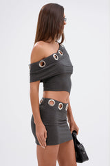 ONE OF A KIND CUTOUT MINI DRESS