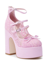AZALEA WANG SPROUT PINK CHUNKY PUMP
