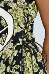 RENAISSANCE ON THE COURT BROCADE MINI DRESS