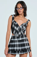DIRTY MARTINI ZIPPERED CORSET