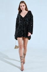 GISELLE SEQUIN SWEATSHIRT DRESS